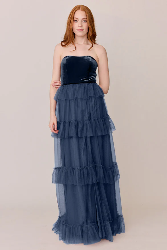 Frankie Convertible Velvet + Tulle Dress | Made To Order - Image 25
