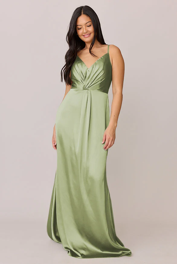 Giada Satin Dress | Made To Order - Image 163