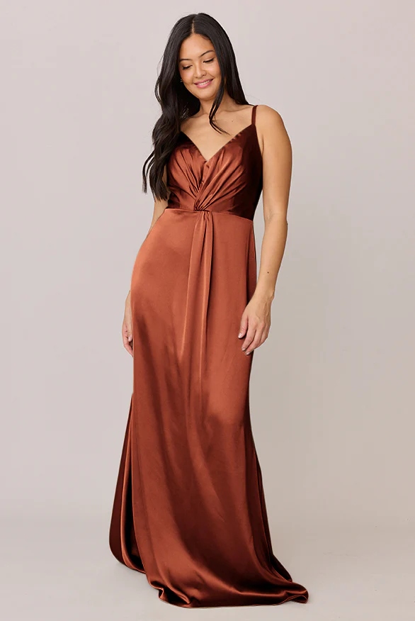 Giada Satin Dress | Made To Order - Image 88