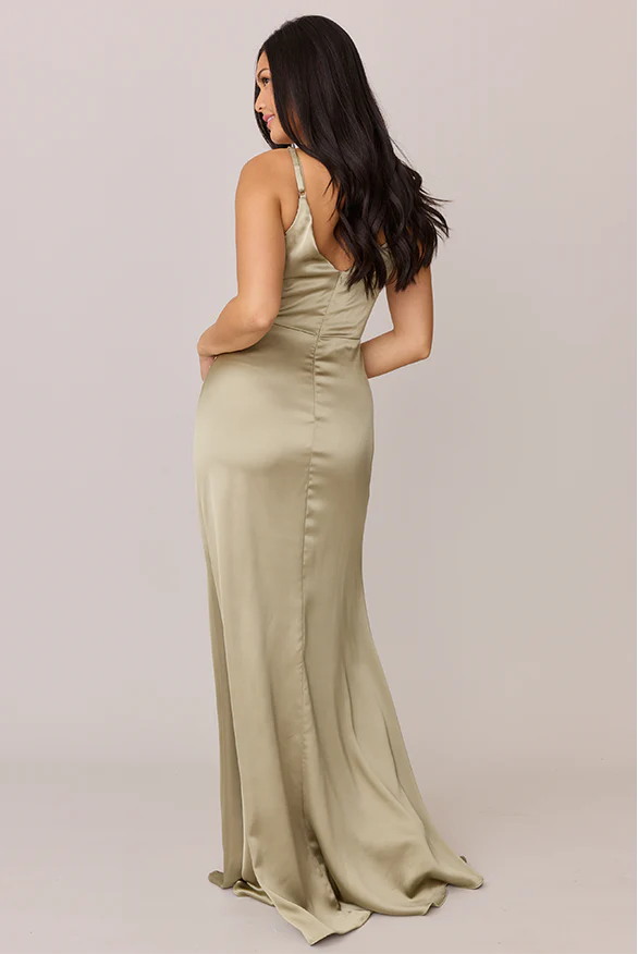 Giada Satin Dress | Made To Order - Image 93
