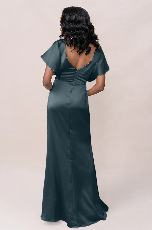 Gwen Satin Dress | Made To Order - Image 85