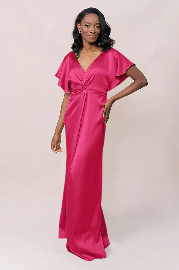 Gwen Satin Dress | Made To Order - Image 96