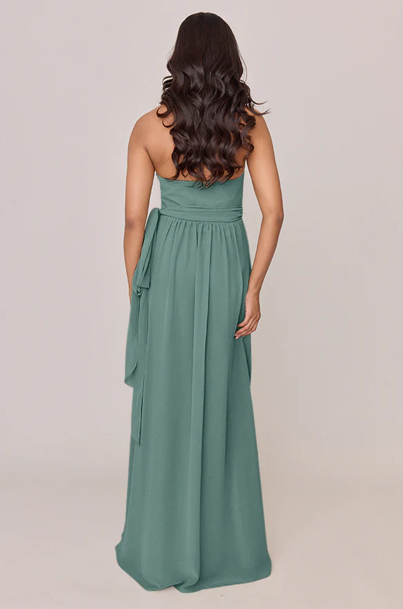 Hannah Chiffon Faux Wrap Dress | Made To Order - Image 116