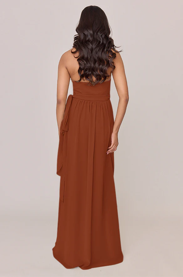 Hannah Chiffon Faux Wrap Dress | Made To Order - Image 122