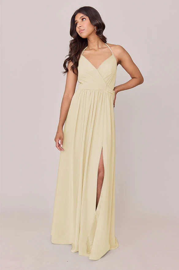 Hannah Chiffon Faux Wrap Dress | Made To Order - Image 147