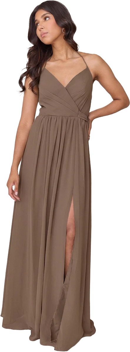 Hannah Chiffon Faux Wrap Dress | Made To Order - Image 159