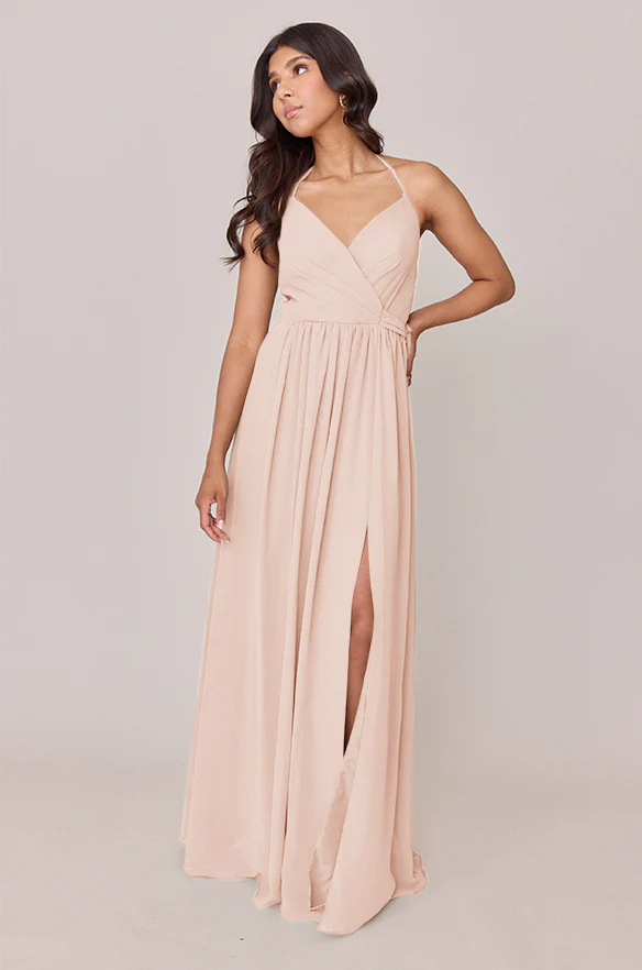 Hannah Chiffon Faux Wrap Dress | Made To Order - Image 55