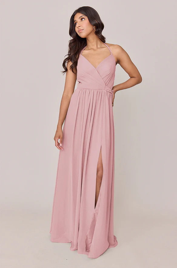 Hannah Chiffon Faux Wrap Dress | Made To Order - Image 57