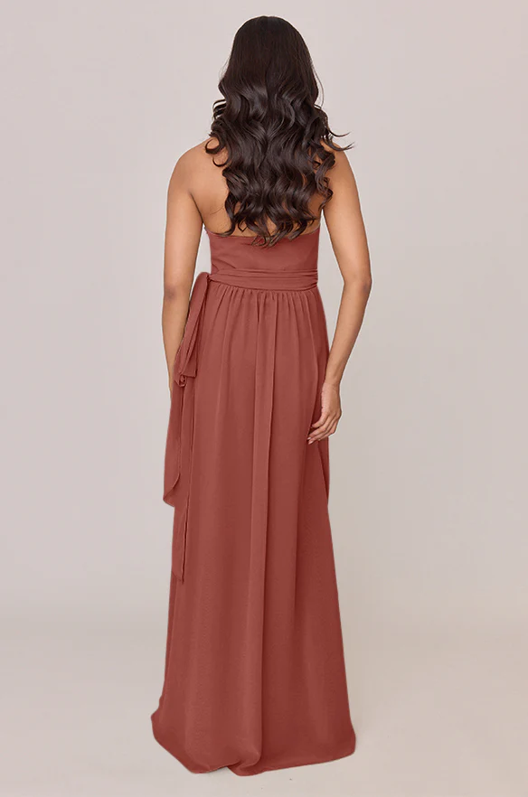 Hannah Chiffon Faux Wrap Dress | Made To Order - Image 64