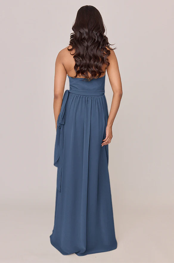 Hannah Chiffon Faux Wrap Dress | Made To Order - Image 74