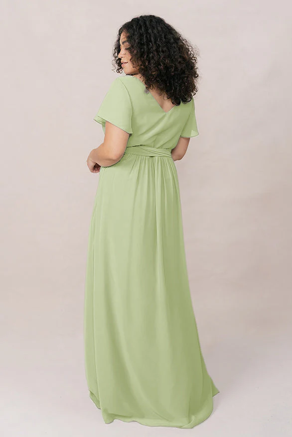 Harper Chiffon Faux Wrap Dress | Made To Order - Image 153