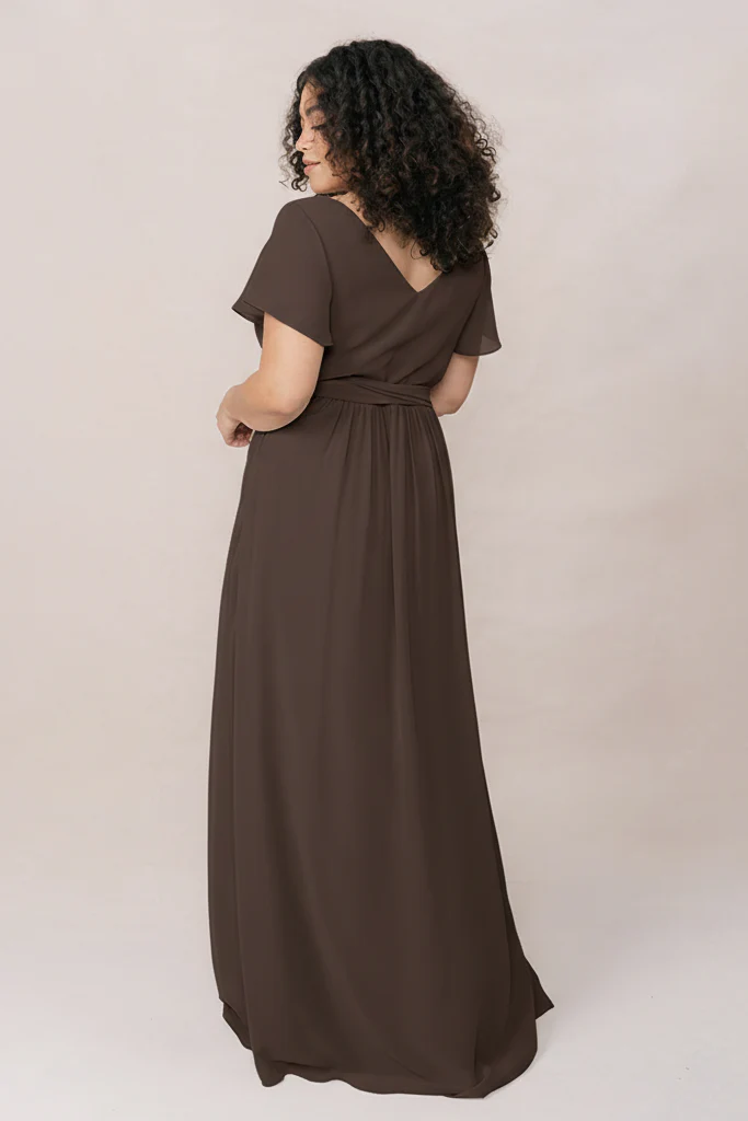 Harper Chiffon Faux Wrap Dress | Made To Order - Image 157