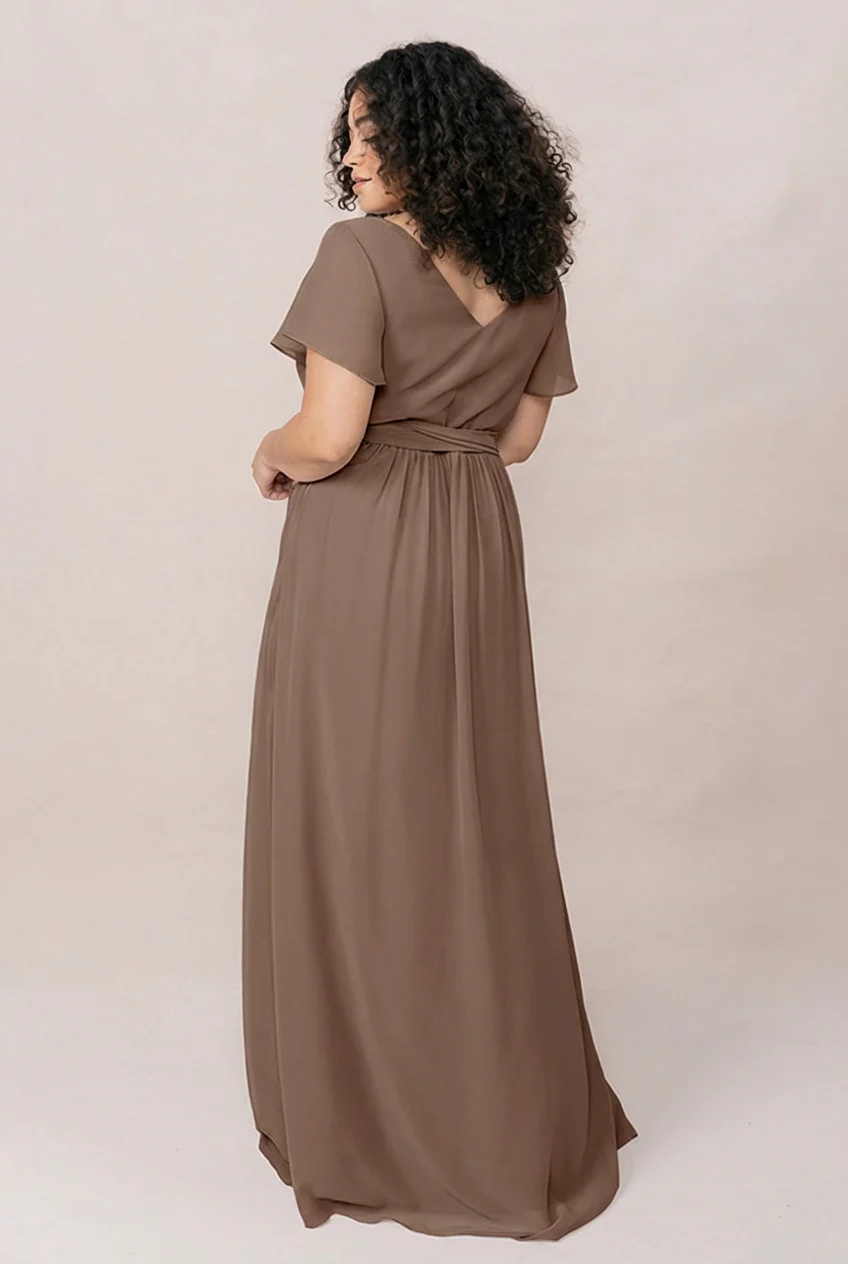 Harper Chiffon Faux Wrap Dress | Made To Order - Image 158