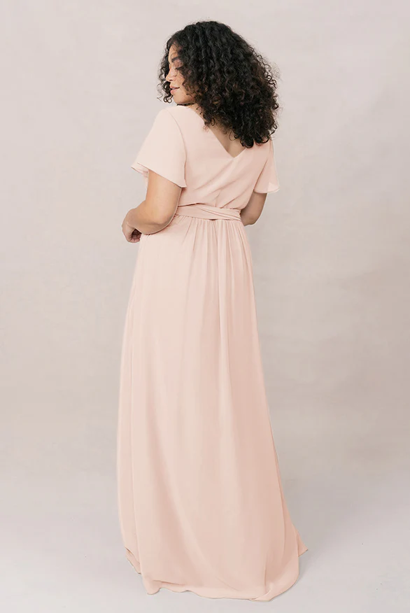 Harper Chiffon Faux Wrap Dress | Made To Order - Image 16