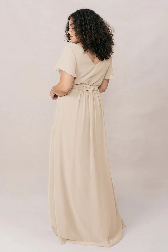 Harper Chiffon Faux Wrap Dress | Made To Order - Image 22