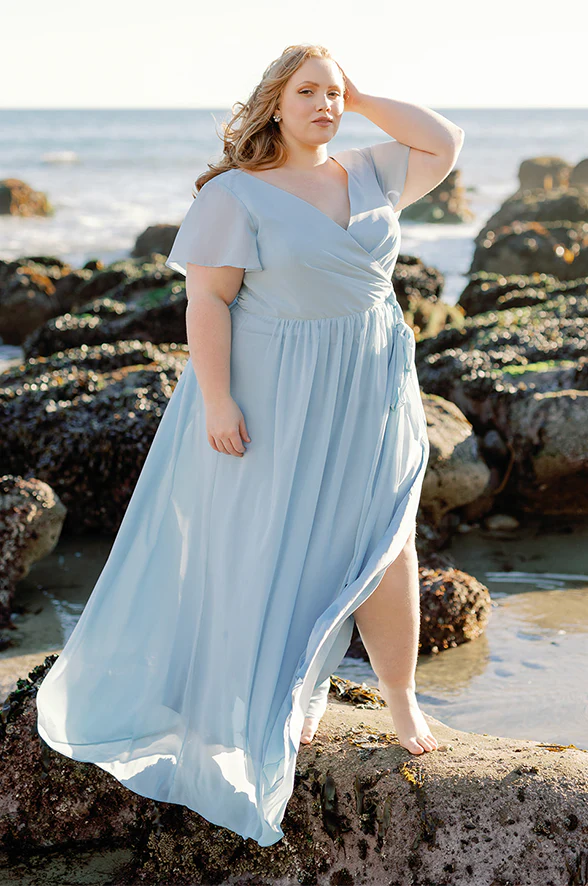 Harper Chiffon Faux Wrap Dress | Made To Order - Image 6