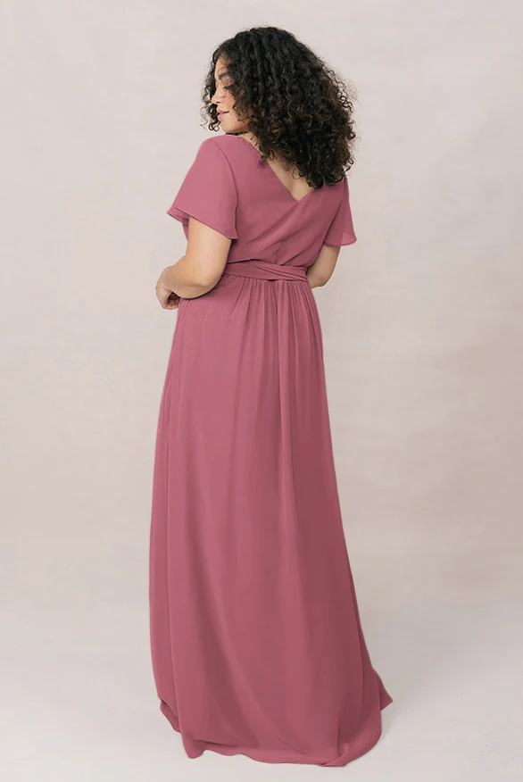 Harper Chiffon Faux Wrap Dress | Made To Order - Image 78
