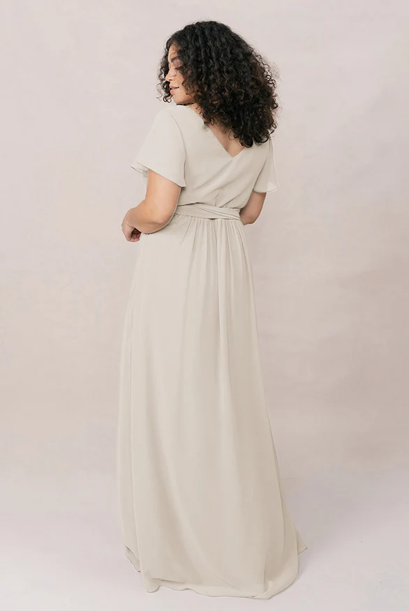 Harper Chiffon Faux Wrap Dress | Made To Order - Image 86