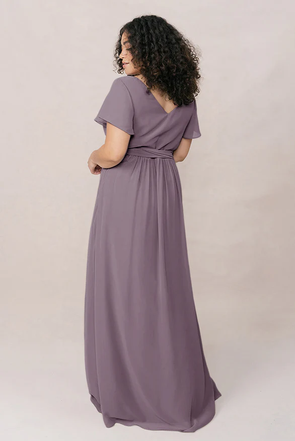 Harper Chiffon Faux Wrap Dress | Made To Order - Image 94