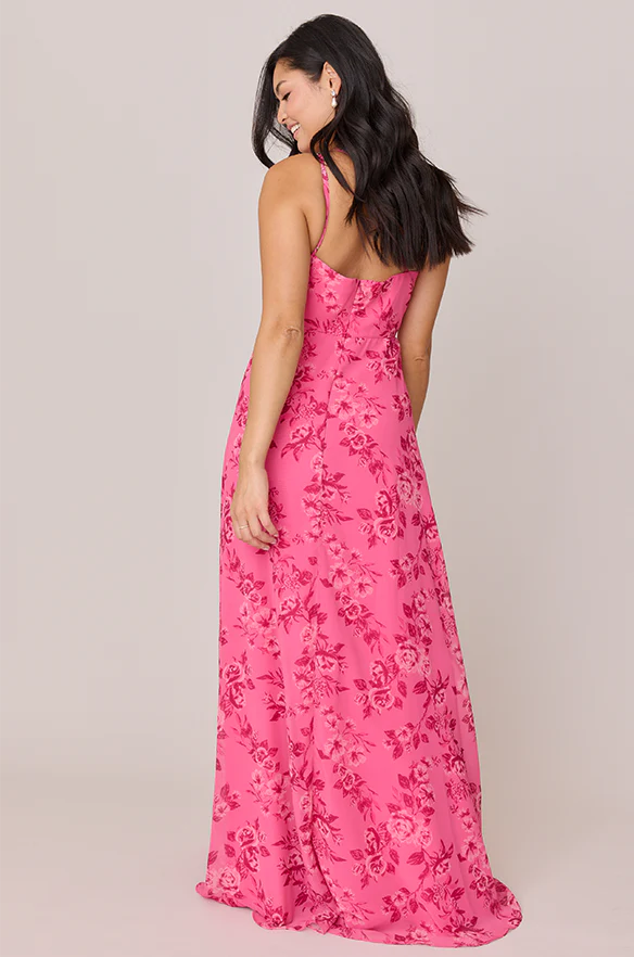 Inez Chiffon Floral Print Dress | Made To Order - Image 12