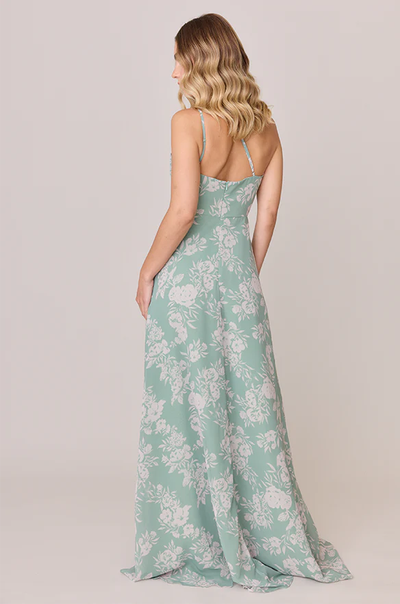 Inez Chiffon Floral Print Dress | Made To Order - Image 16