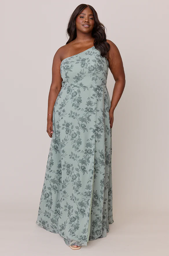 Inez Chiffon Floral Print Dress | Made To Order - Image 17