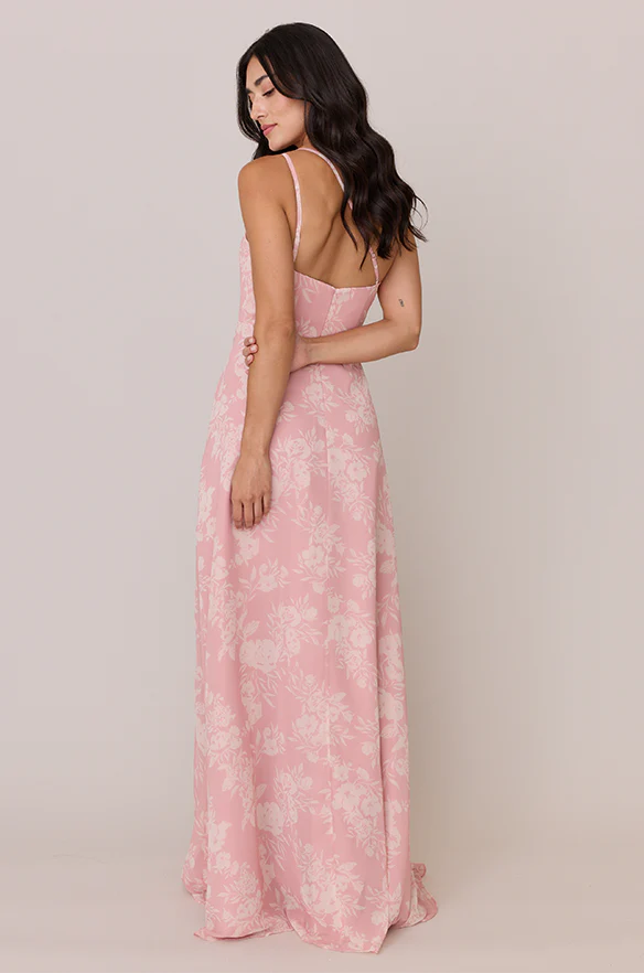Inez Chiffon Floral Print Dress | Made To Order - Image 2