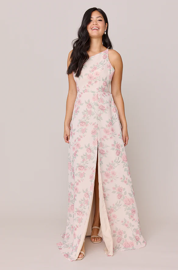 Inez Chiffon Floral Print Dress | Made To Order - Image 3