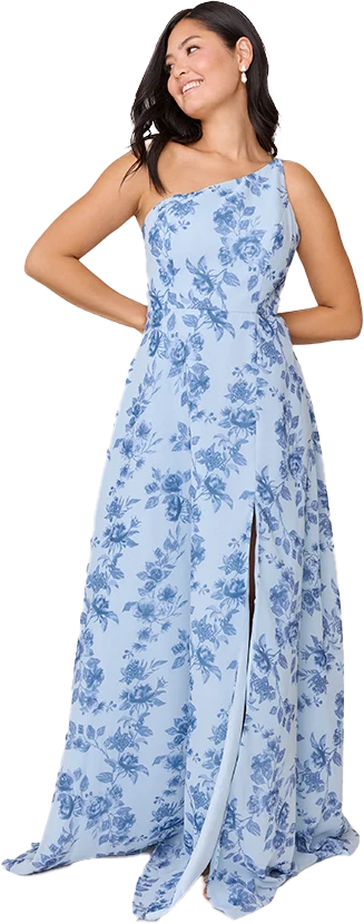 Inez Chiffon Floral Print Dress | Made To Order - Image 41