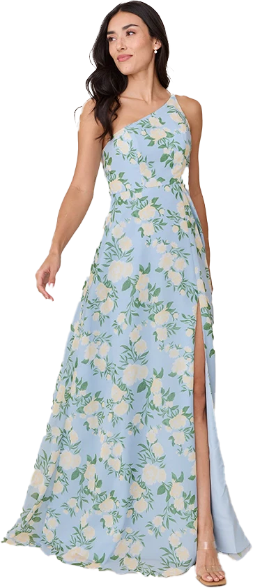 Inez Chiffon Floral Print Dress | Made To Order - Image 42