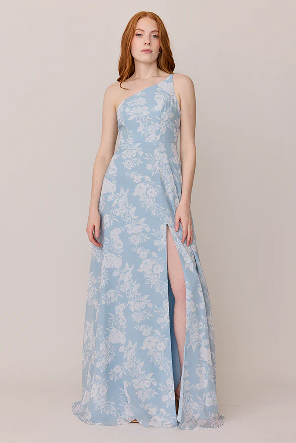 Inez Chiffon Floral Print Dress | Made To Order - Image 43