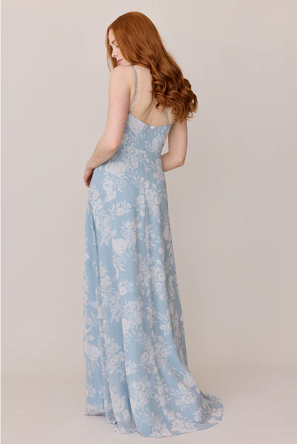Inez Chiffon Floral Print Dress | Made To Order - Image 44