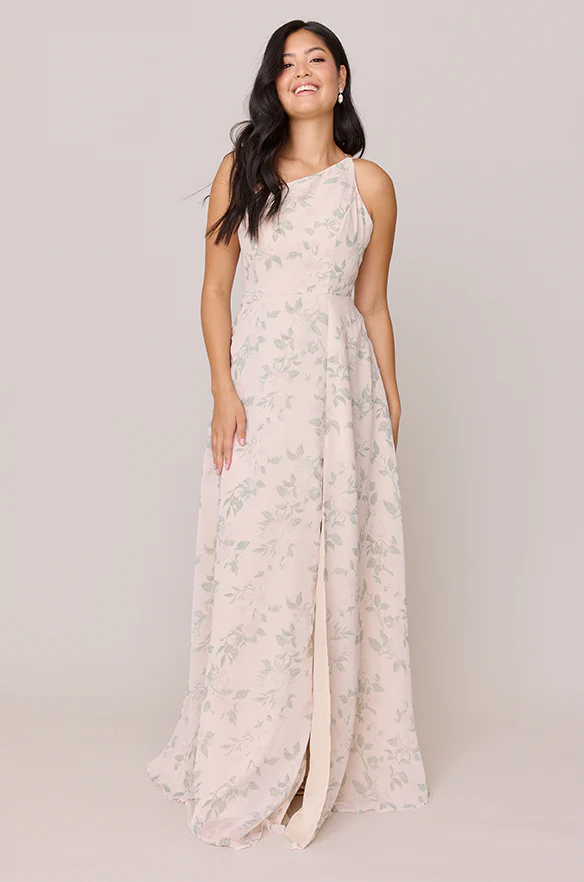 Inez Chiffon Floral Print Dress | Made To Order - Image 5