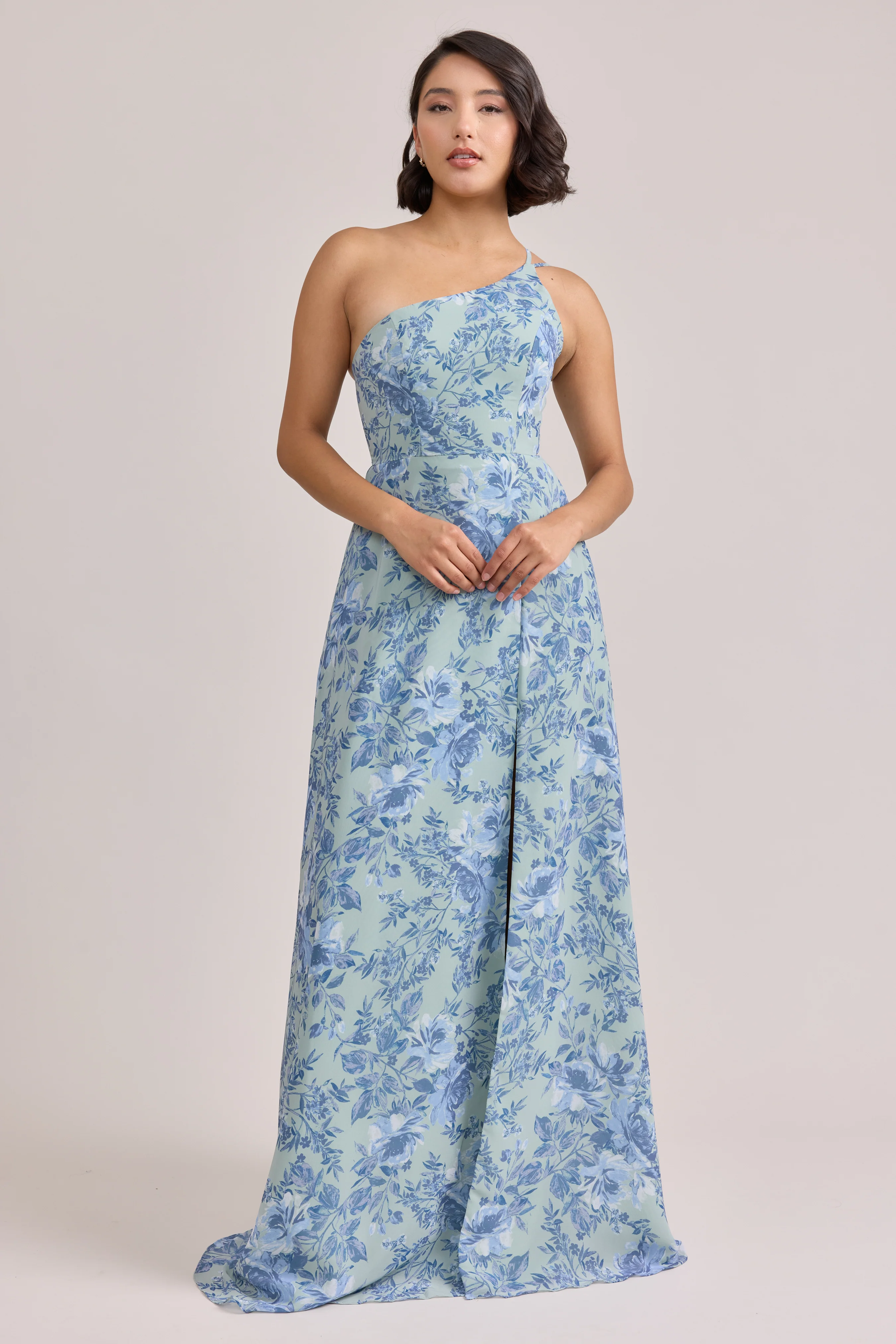 Inez Chiffon Floral Print Dress | Made To Order - Image 57
