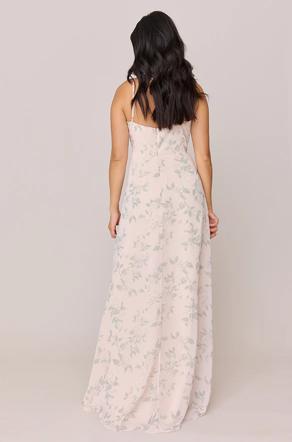 Inez Chiffon Floral Print Dress | Made To Order - Image 6
