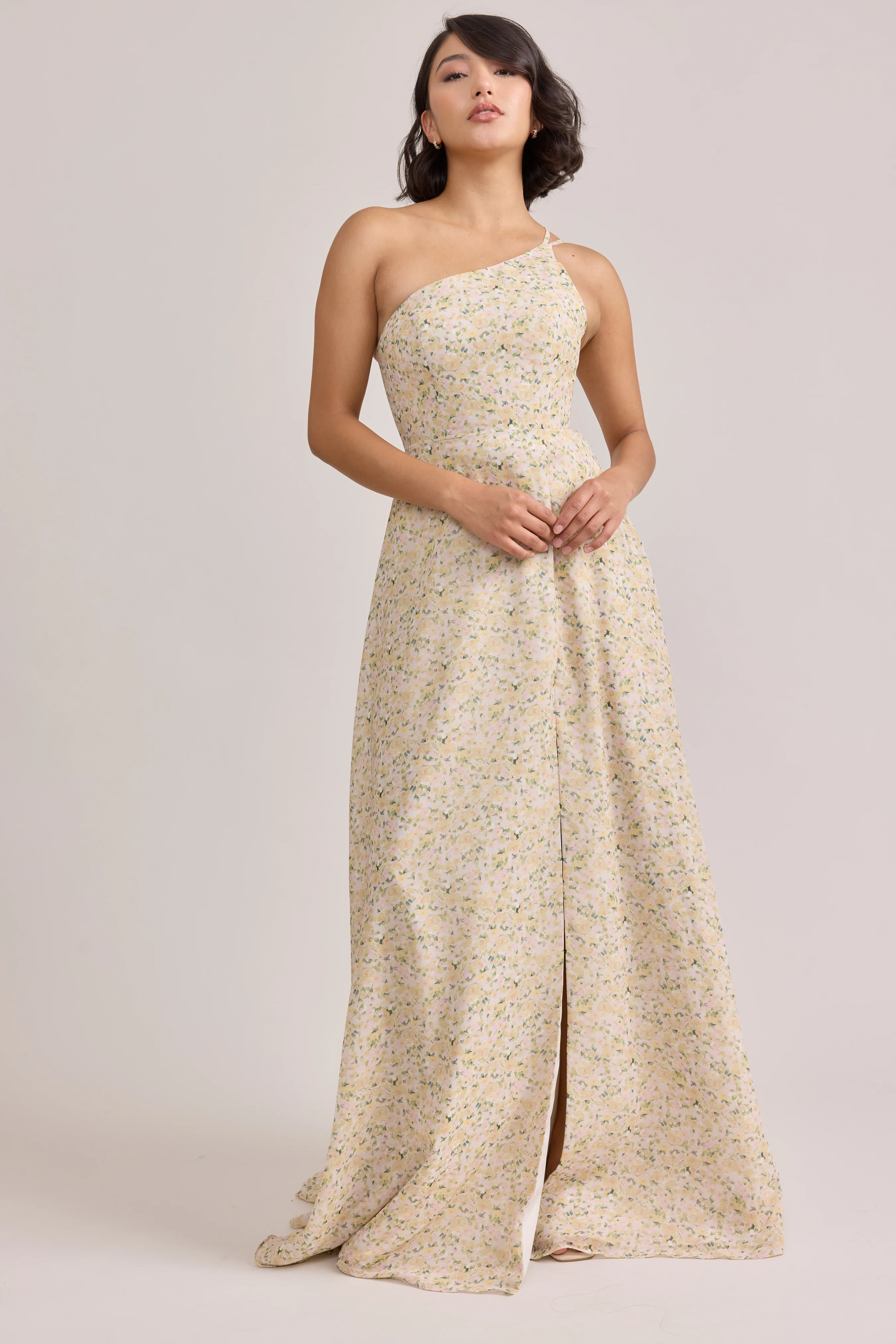 Inez Chiffon Floral Print Dress | Made To Order - Image 62
