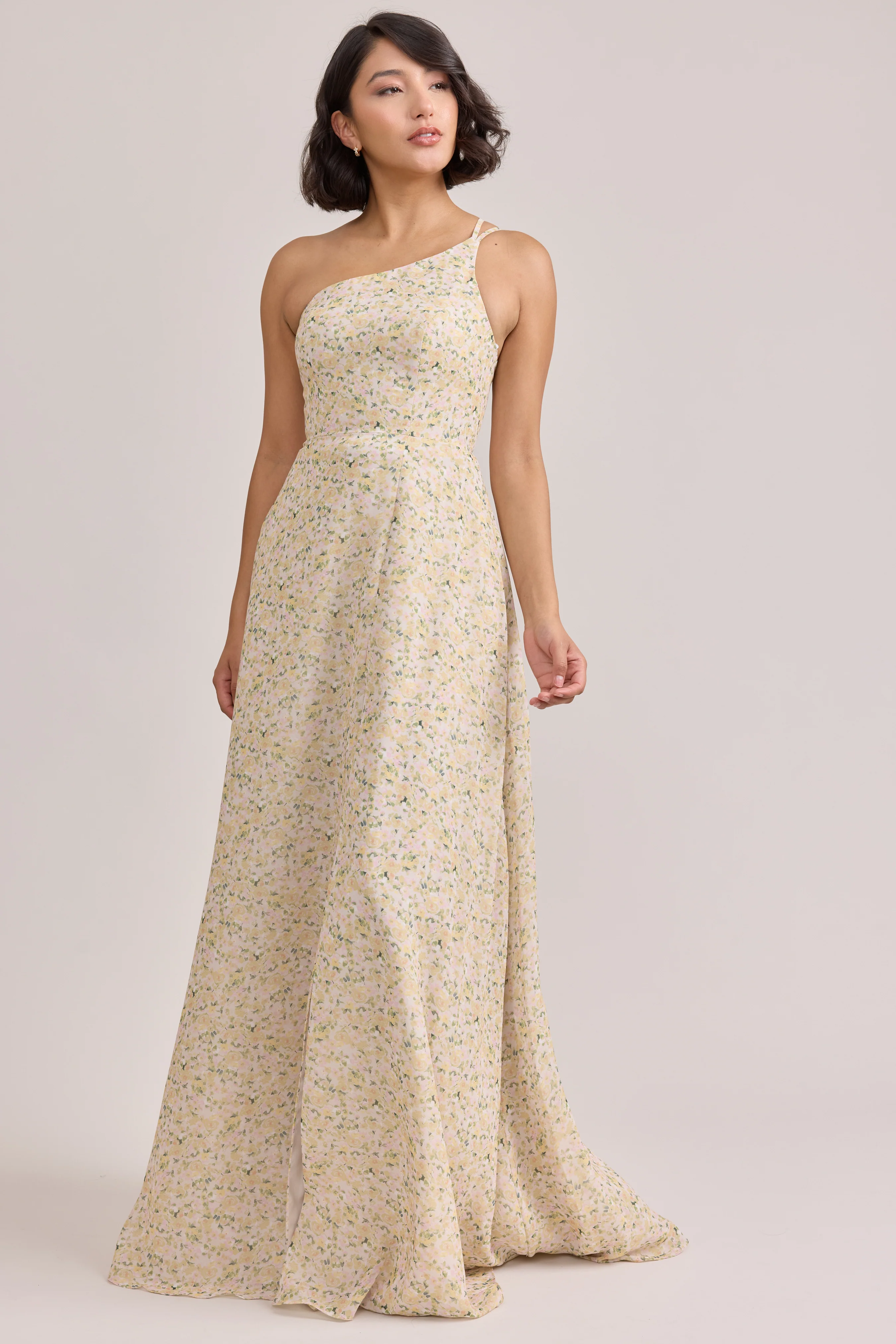 Inez Chiffon Floral Print Dress | Made To Order - Image 63