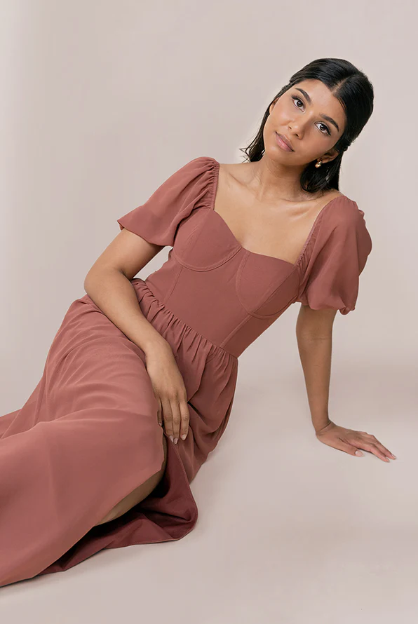Isabella Chiffon Dress | Made To Order