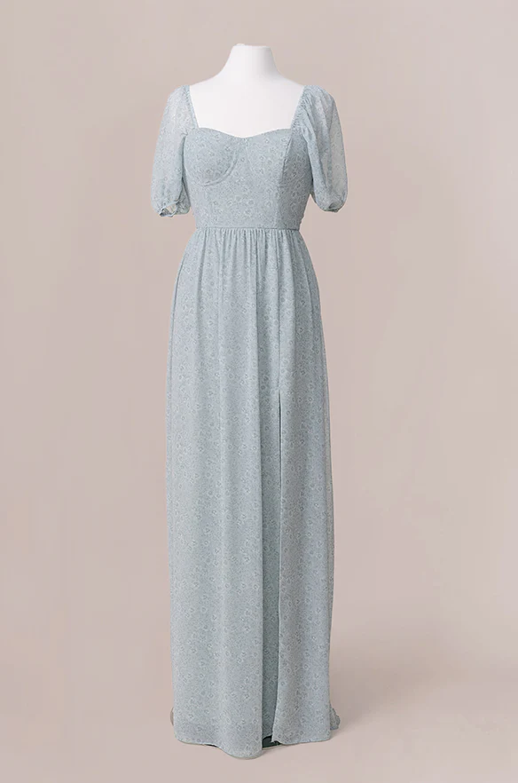 Isabella Chiffon Floral Print Dress | Made To Order - Image 26