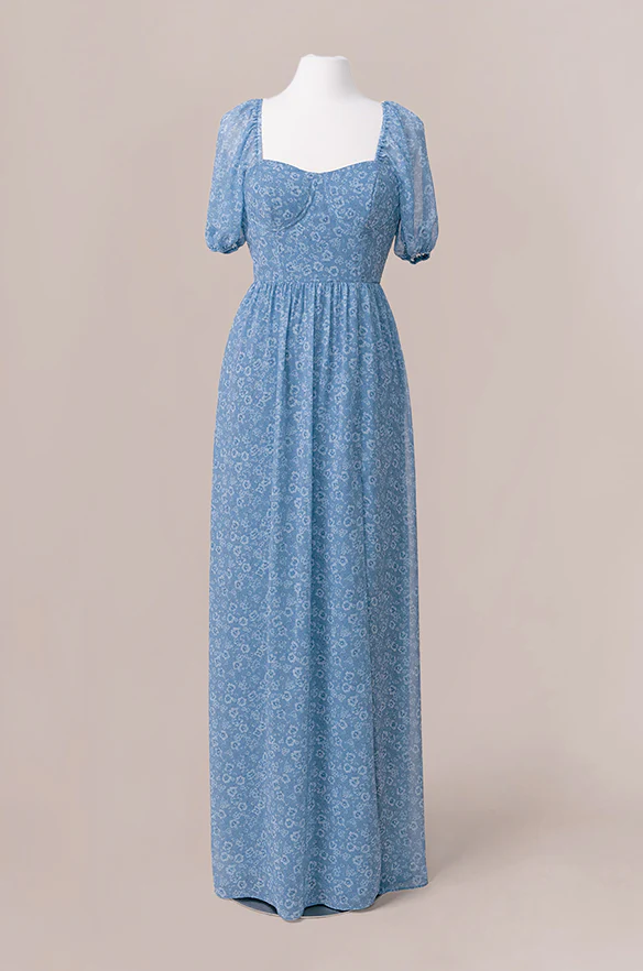 Isabella Chiffon Floral Print Dress | Made To Order - Image 29