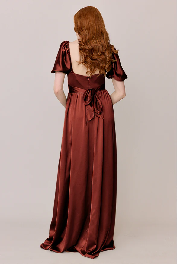 Isabella Satin Dress | Made To Order - Image 103