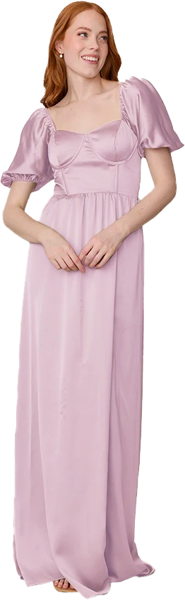 Isabella Satin Dress | Made To Order - Image 110