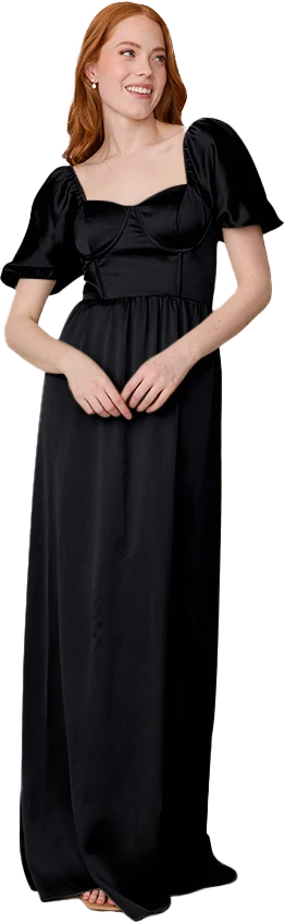 Isabella Satin Dress | Made To Order - Image 112