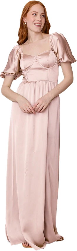 Isabella Satin Dress | Made To Order - Image 113