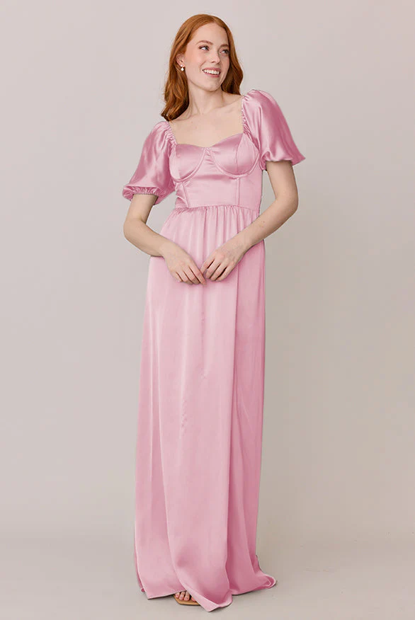 Isabella Satin Dress | Made To Order - Image 164