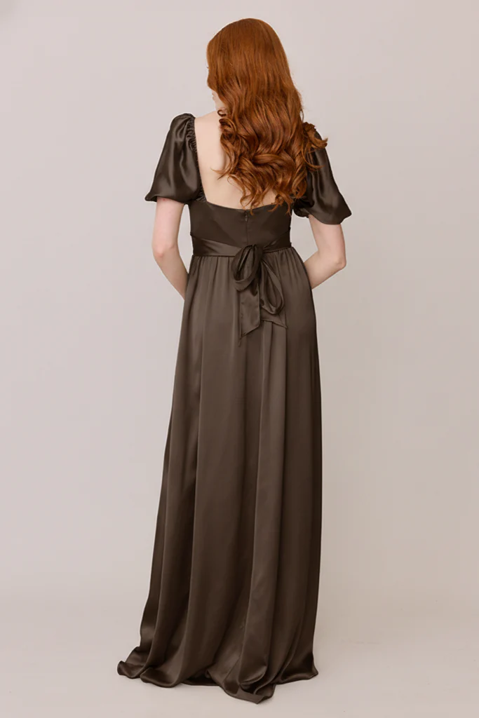 Isabella Satin Dress | Made To Order - Image 171