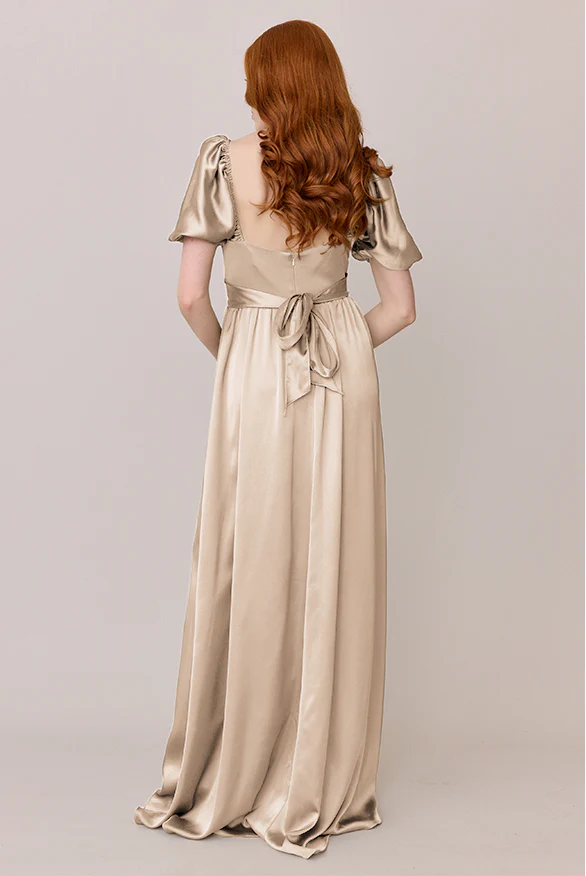 Isabella Satin Dress | Made To Order - Image 45
