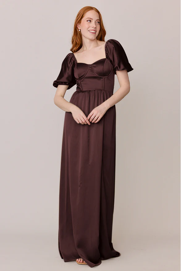 Isabella Satin Dress | Made To Order - Image 58