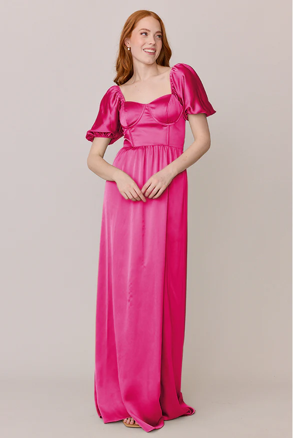Isabella Satin Dress | Made To Order - Image 60