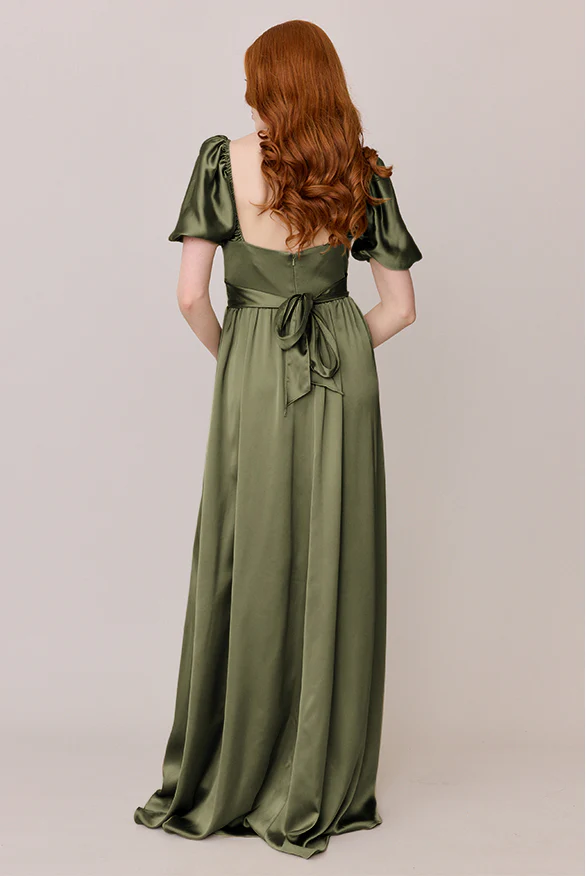 Isabella Satin Dress | Made To Order - Image 65